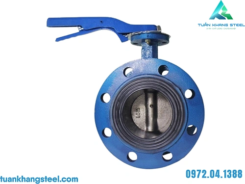 Van bướm tay gạt mặt bích – liên kết đường ống và thiết bị