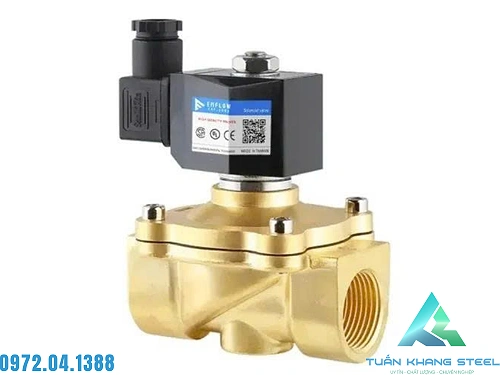 Van điện từ Chất liệu: Thân đồng Gioăng làm kín: NBR Chịu nhiệt: 0-80 độ C Áp lực: PN10 Kiểu kết nối: Nối ren trong Coil : Đúc – đóng mở dòng lưu chất bằng tín hiệu điện