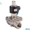 Van điện từ Chất liệu: Thân Inox Gioăng làm kín: NBR Chịu nhiệt: 0-80 độ C Áp lực: PN10 Kiểu kết nối: Nối ren trong Coil : Đúc – đóng mở dòng lưu chất bằng tín hiệu điện