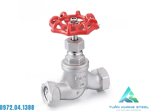 Van hơi (túp) ren Inox 304 – đóng mở hoặc điều tiết dòng lưu chất