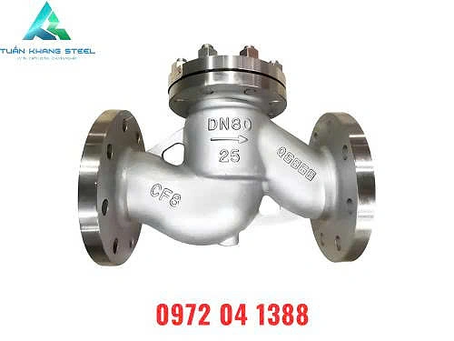 Van một chiều Hơi lá lặt mặt bích Inox 304 – liên kết đường ống và thiết bị